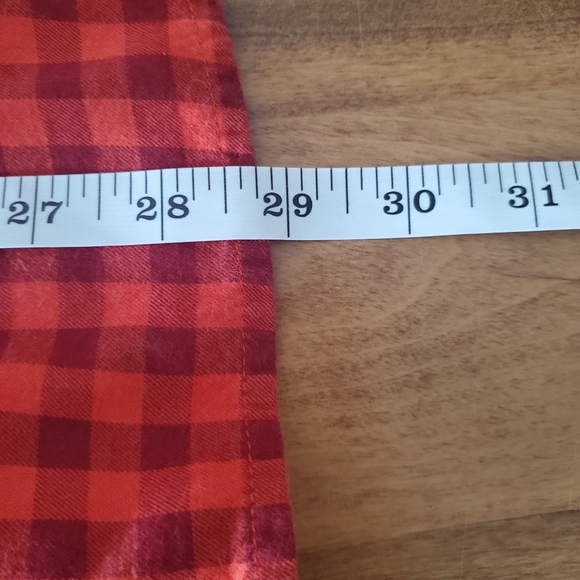 Woolrich soft flannel xl orange red plaid - Picture 6 of 7
